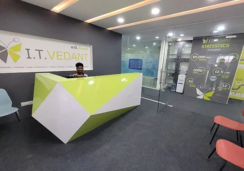 Reception area at Hyderabad branch